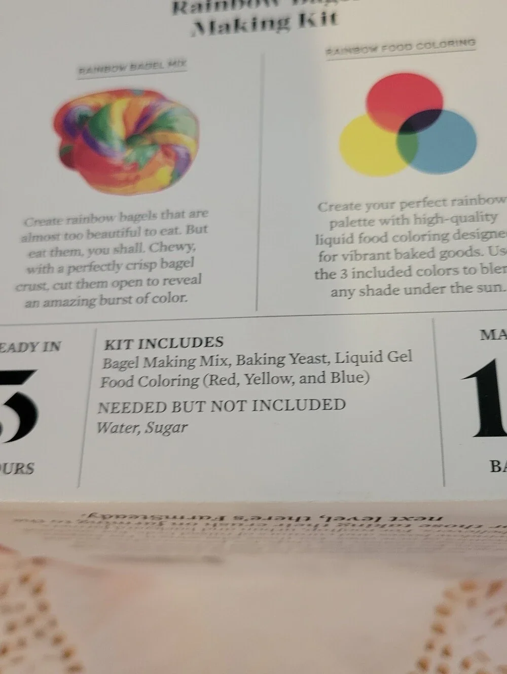 Rainbow Bagel Making Kit - Multicolor